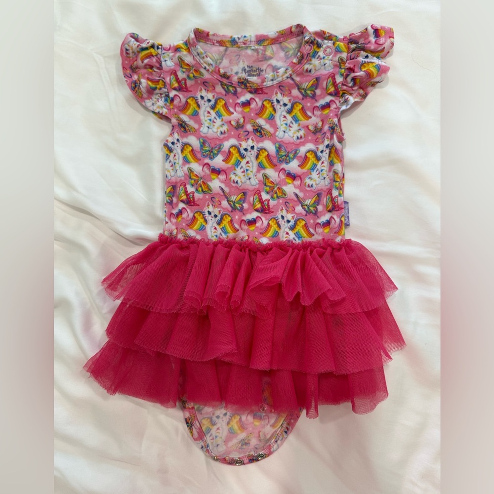 Lisa Frank Pink Angel Kitty Tulle Body Suit